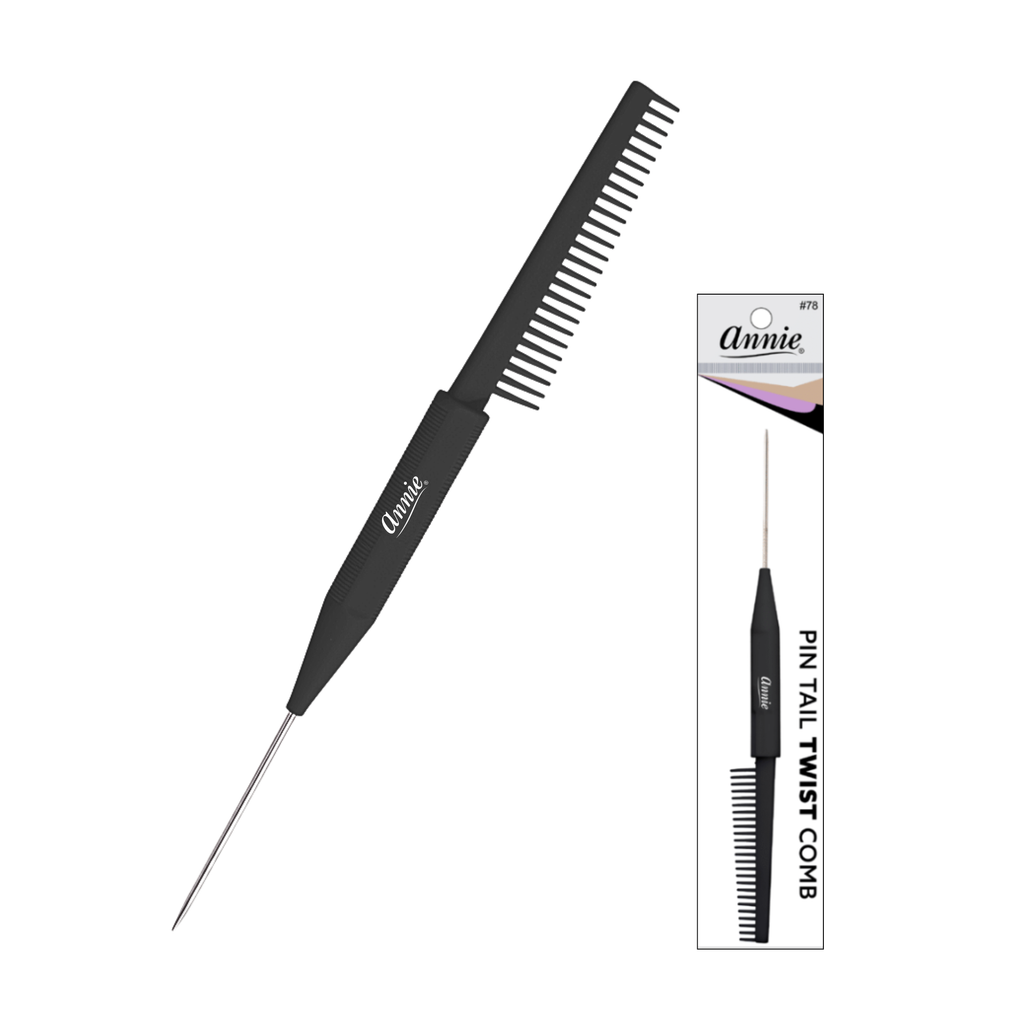 Annie Pin Tail Twist Comb, 1 Count, Black