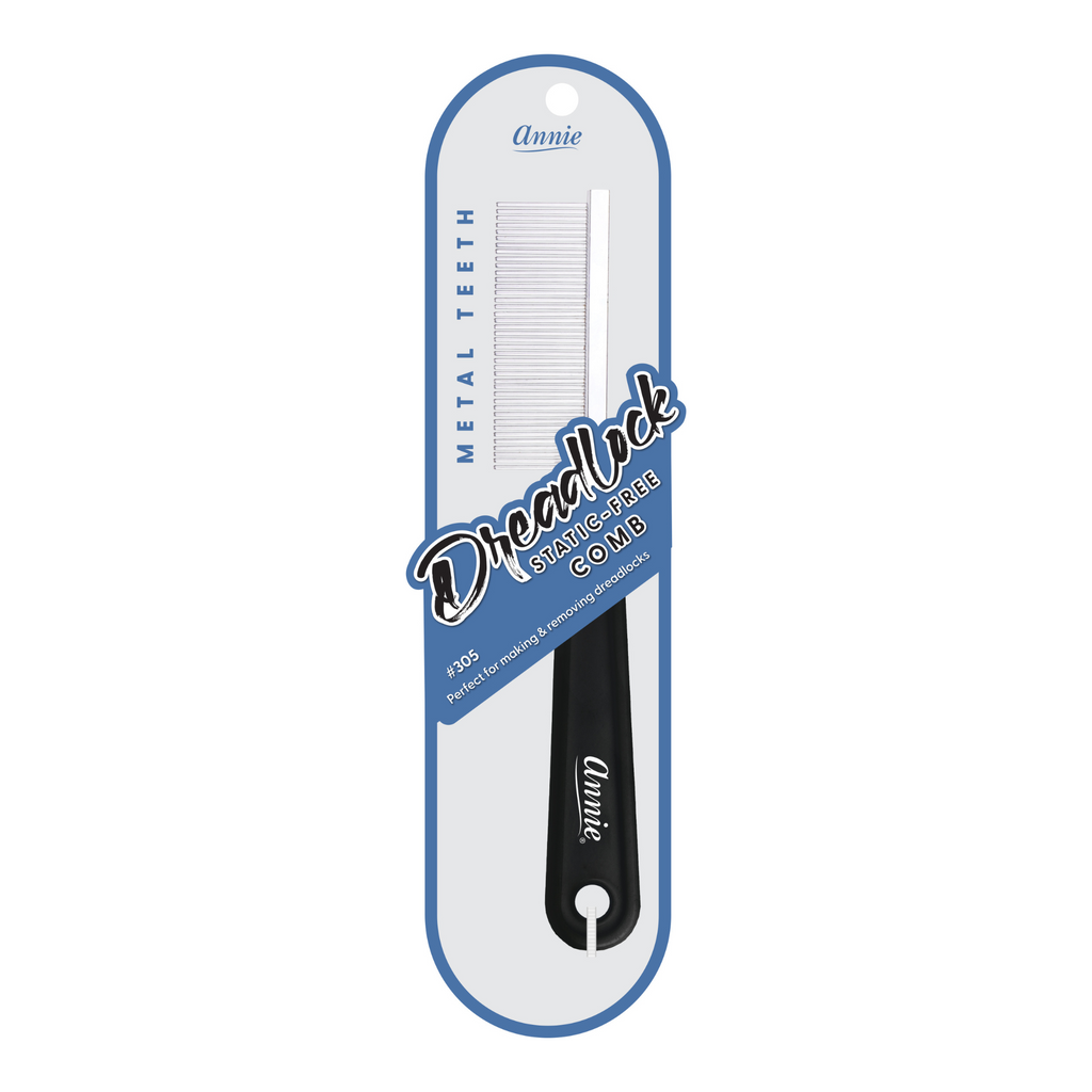 Annie Dreadlock Comb, 1 Count, Black